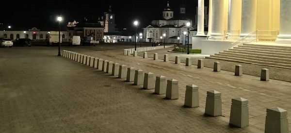 г. Арзамас, брусчатка, бордюры и столбики из гранита г. Арзамас, брусчатка, бордюры и столбики из гранита